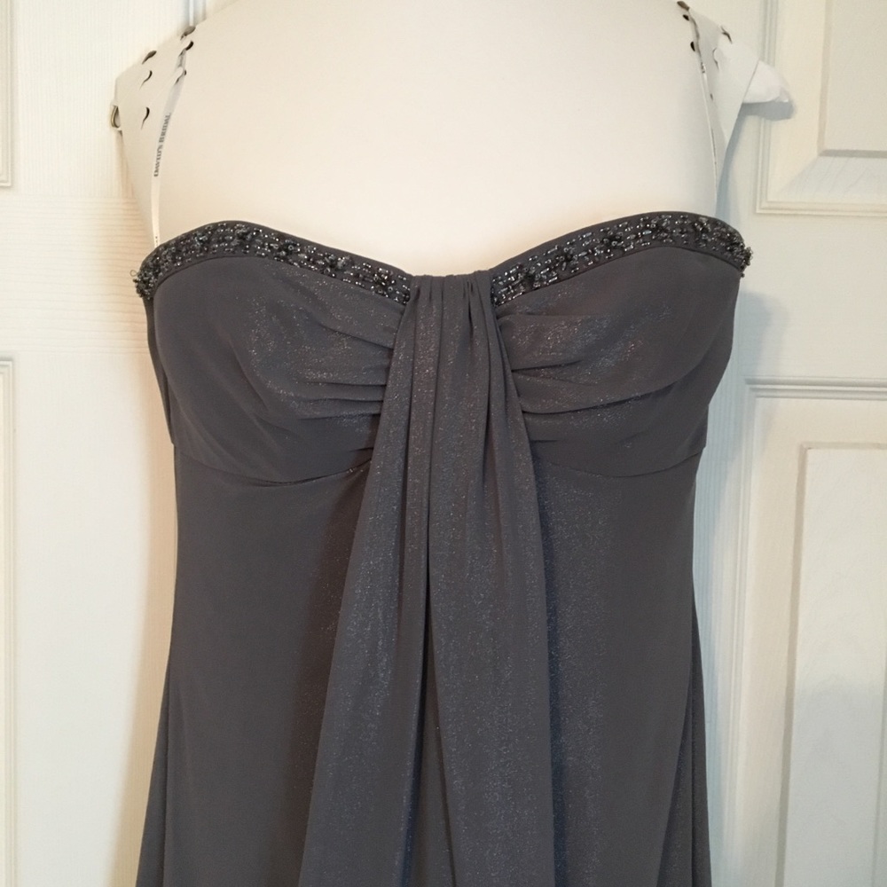 Gorgeous Strapless Bridesmaid gown - Gray/Silver